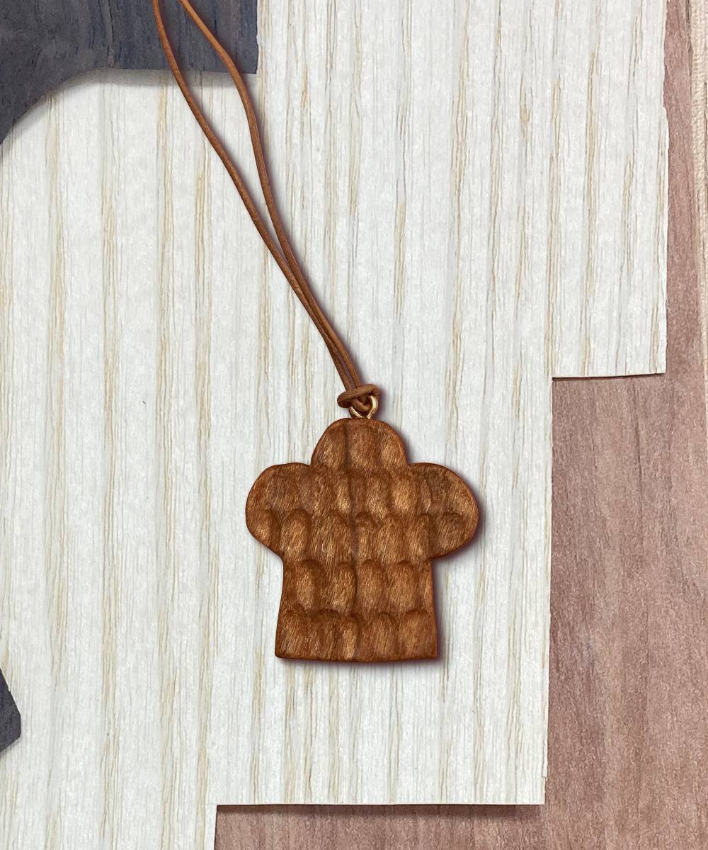 [One&Only] Drawing Pendant Series 우든 팬던트 - 빵집 모자