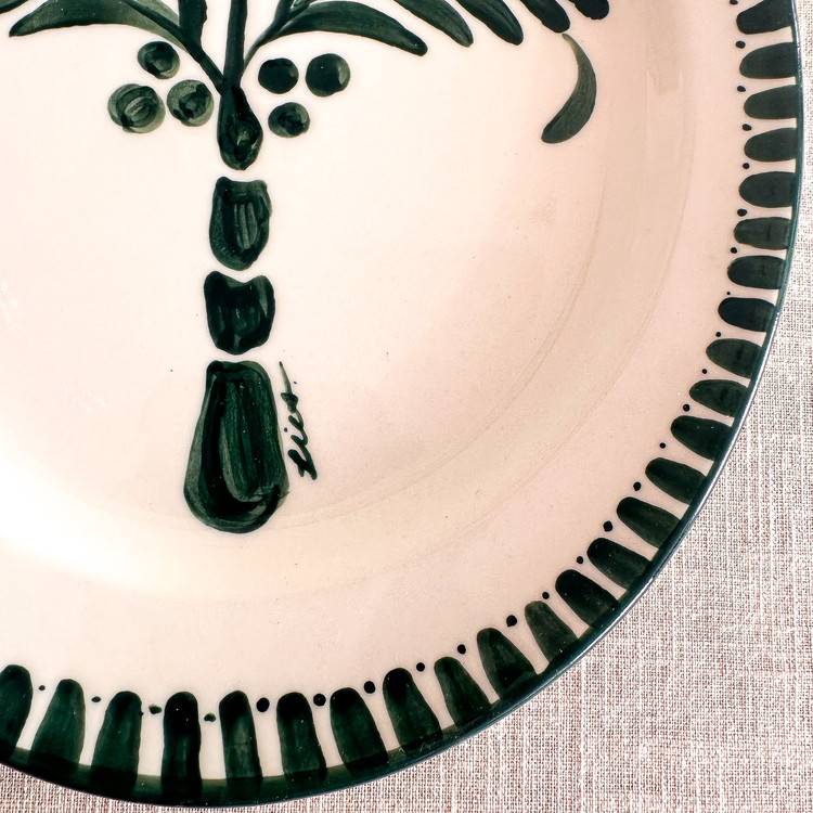 PALM TREE OVAL PLATE - SMALL - BOHOLICA 보호리카 - CAVA LIFE