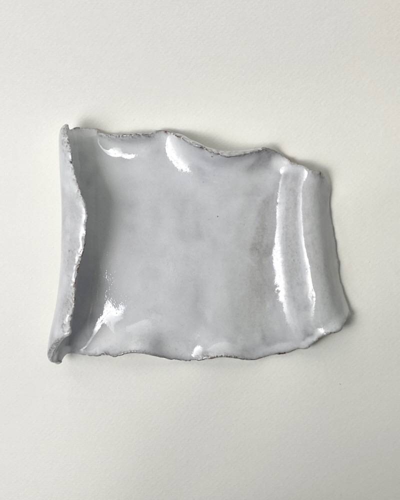 두루마리 Gloss white grey