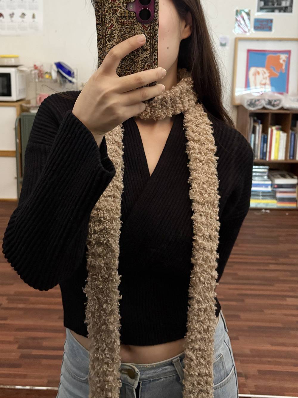 Teddy Muffler / 테디 머플러 - 베이지