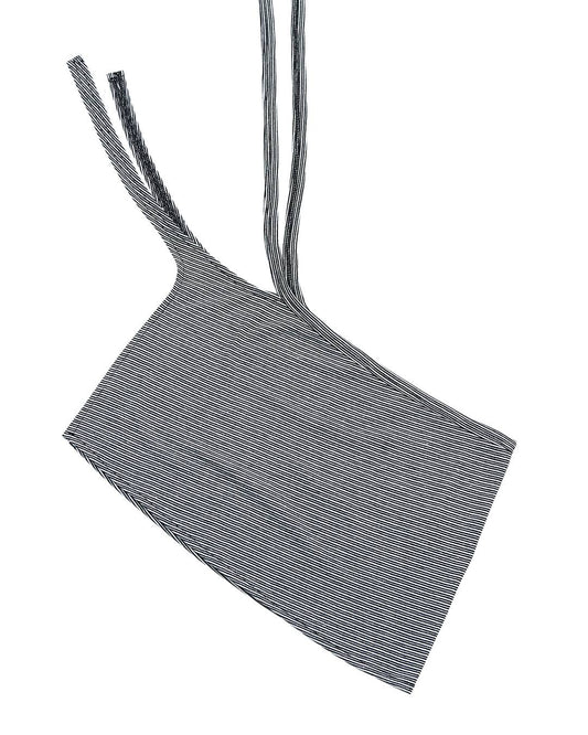 Stripe Wrap SHORT SKIRT (BLACK) WOMENS