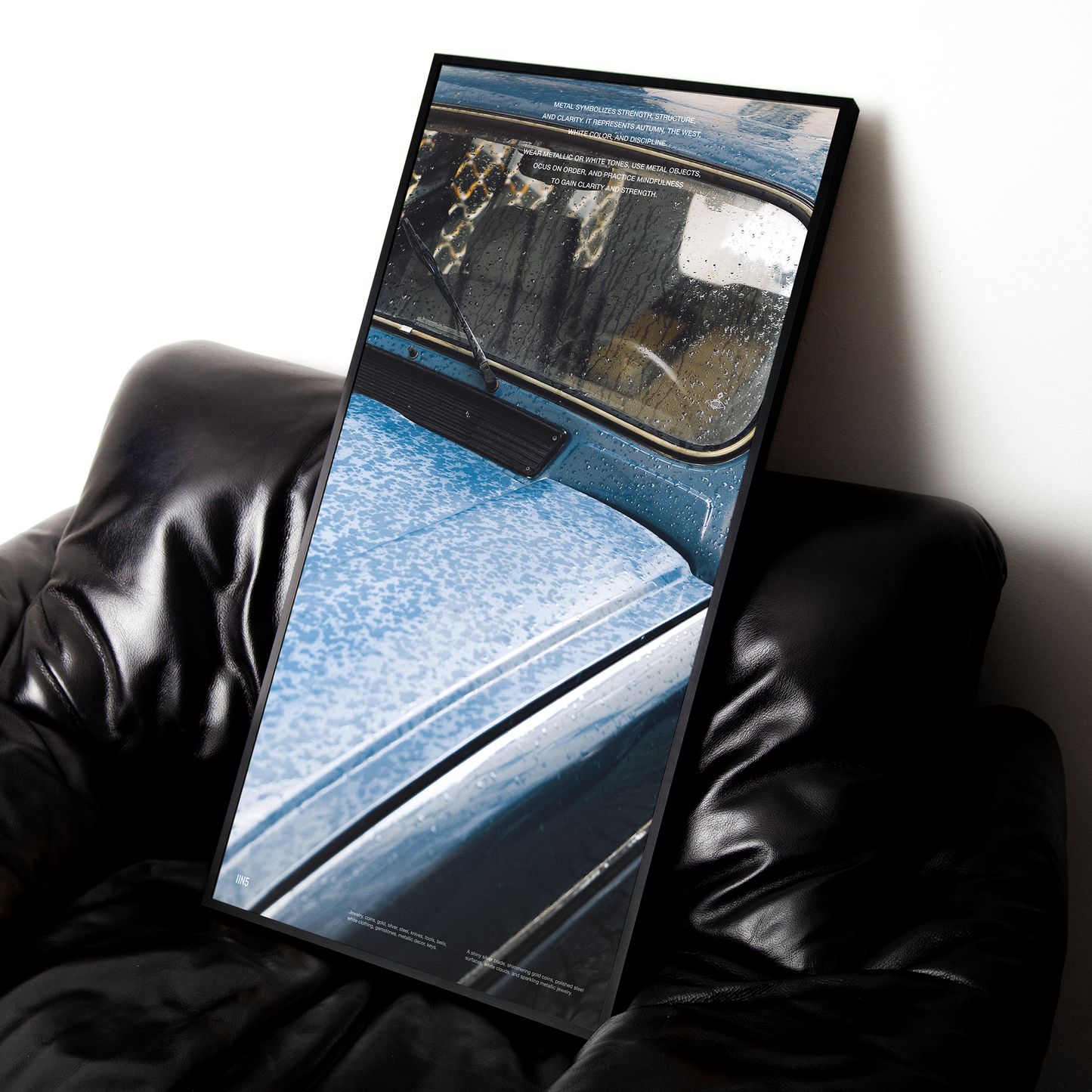 금 사주 질감 파노라마 개운 포스터 / Steel your mind