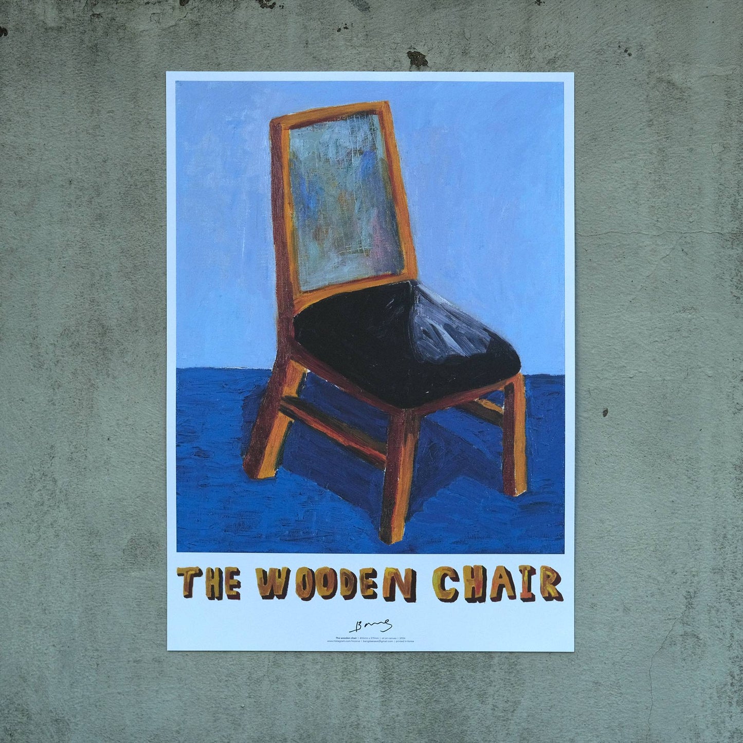 [아트 포스터] The wooden chair