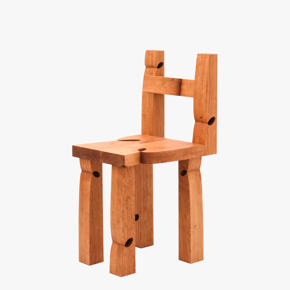 Curly Chair 002 | Cherry