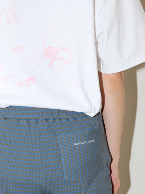 STRIPE JERSEY SET UP (BLUE)