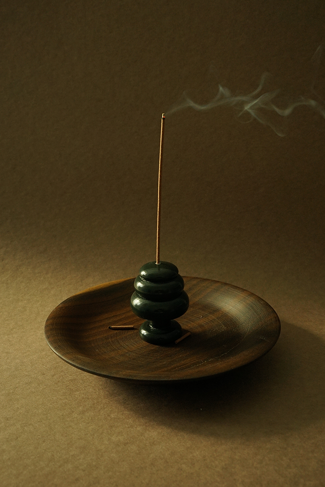 Triooo 인센스 홀더- 딥그린 - A-SE STUDIO 아쎄스튜디오 - CAVA LIFE