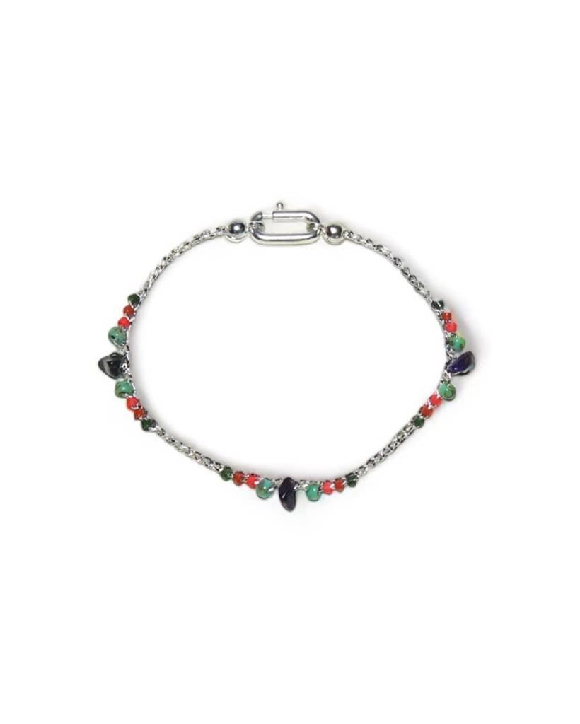 aztec recipe metallic crochet bracelet