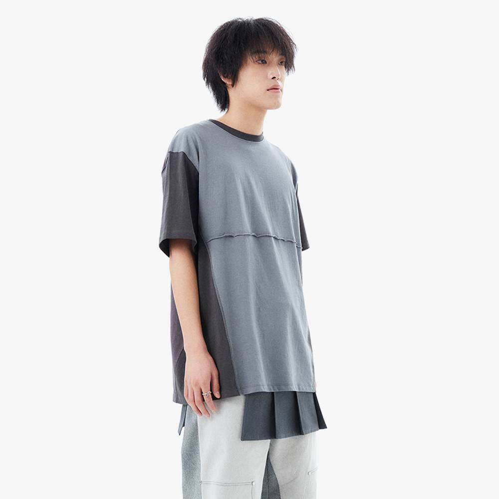 TRICOLOR TEE / GRAY