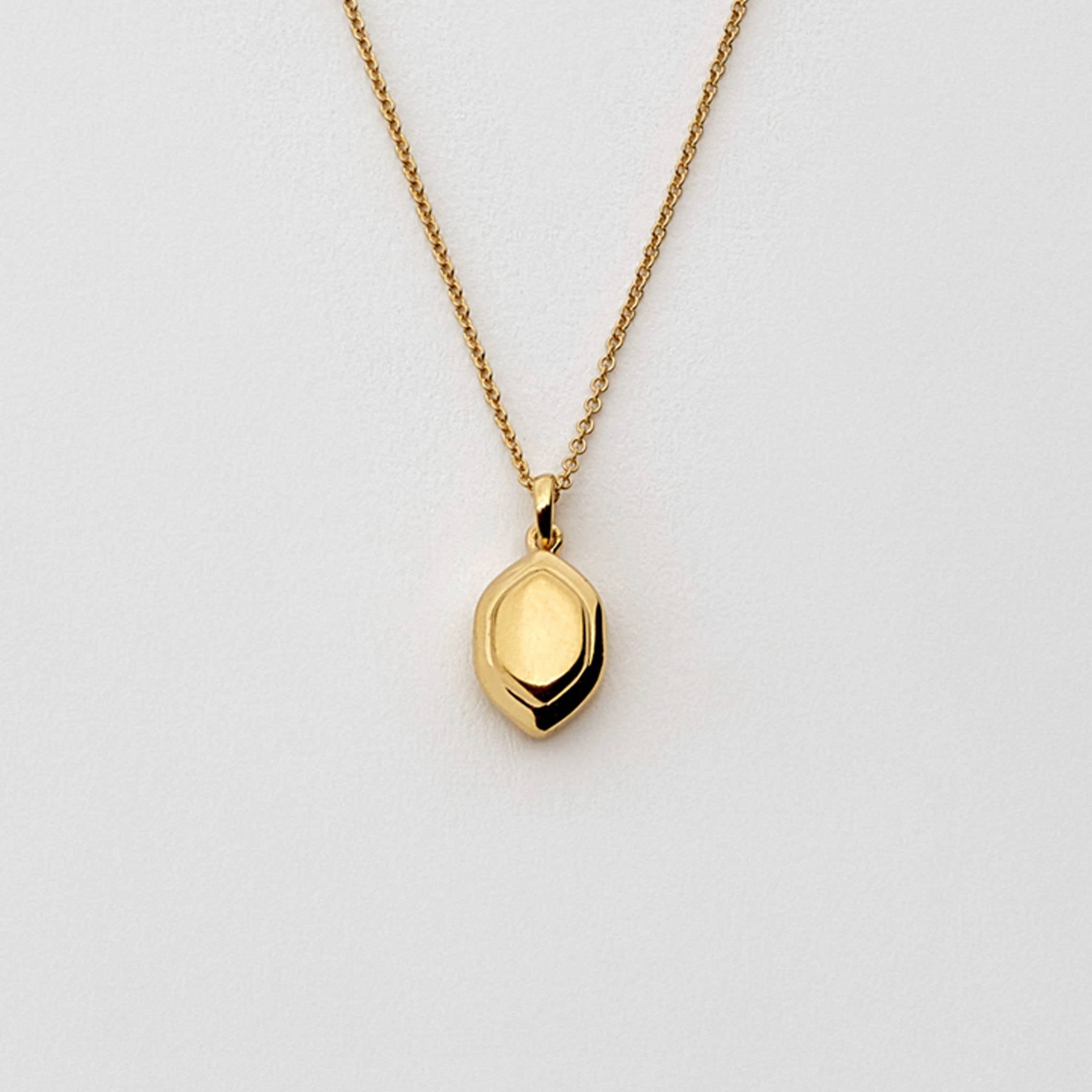 Oval Diamond Pendant Gold - BENOIT 베누아 - CAVA LIFE