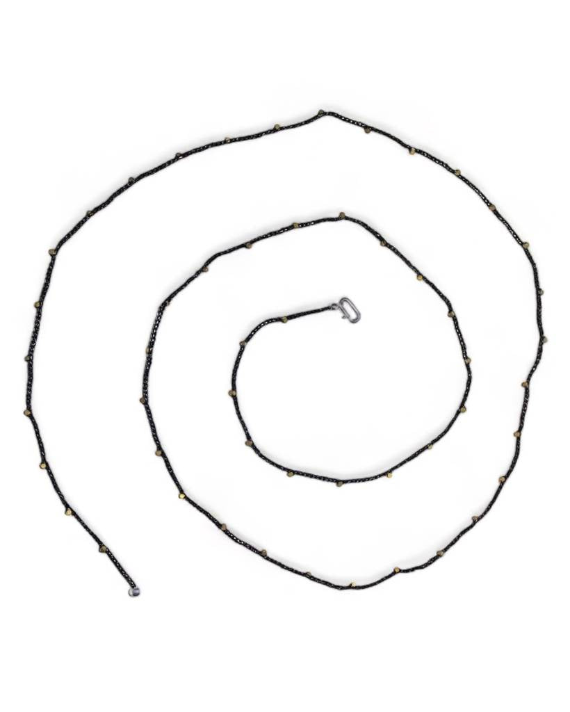 steel stone metallic crochet bodychain