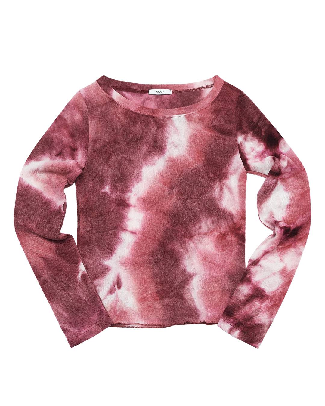 Tie dye Knit (BURGUNDY) WOMENS