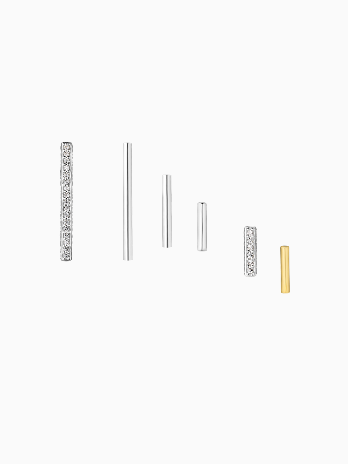 Bar Stud Set (silver925)