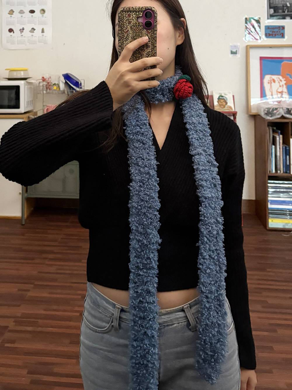 Teddy Muffler / 테디 머플러 - 블루