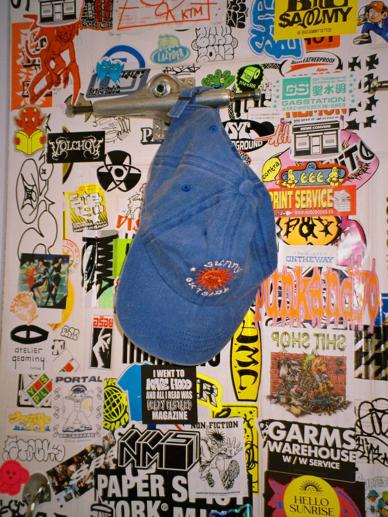 Embroidered Drawing Cap 드로잉 자수 캡 - Indigo