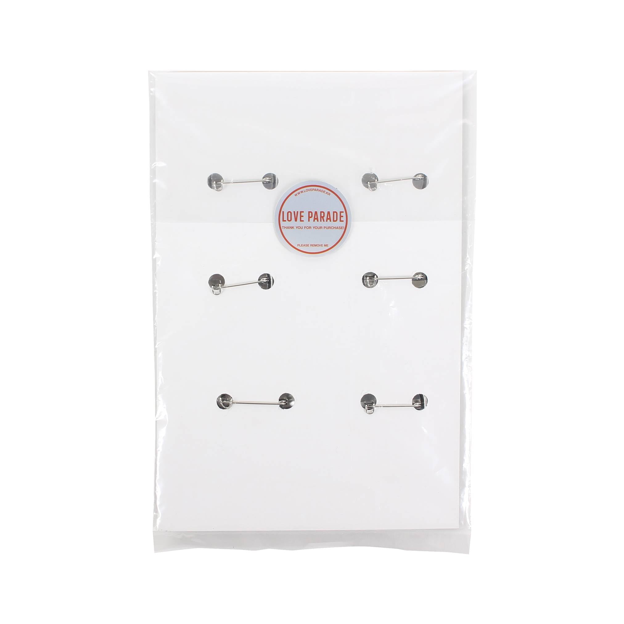 LOVE PARADE 6 PIN PACK - LOVE PARADE 러브퍼레이드 - CAVA LIFE