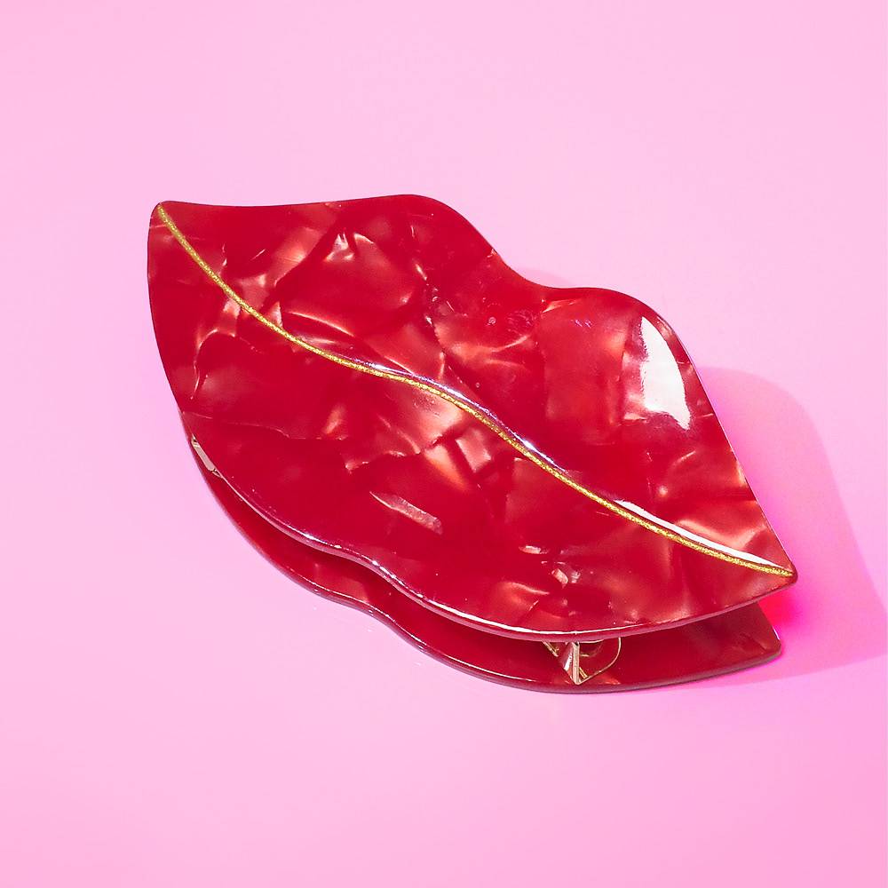 빨간 입술 헤어집게핀 - COUCOU SUZETTE