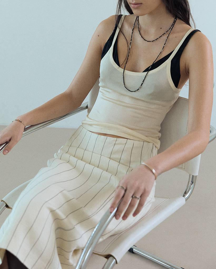 silver fever metallic crochet necklace & bodychain (bold)