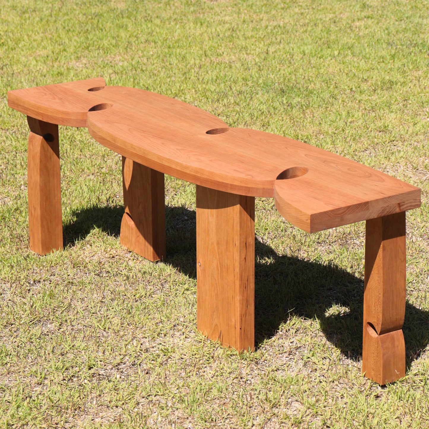 Curly Bench 001 | Cherry
