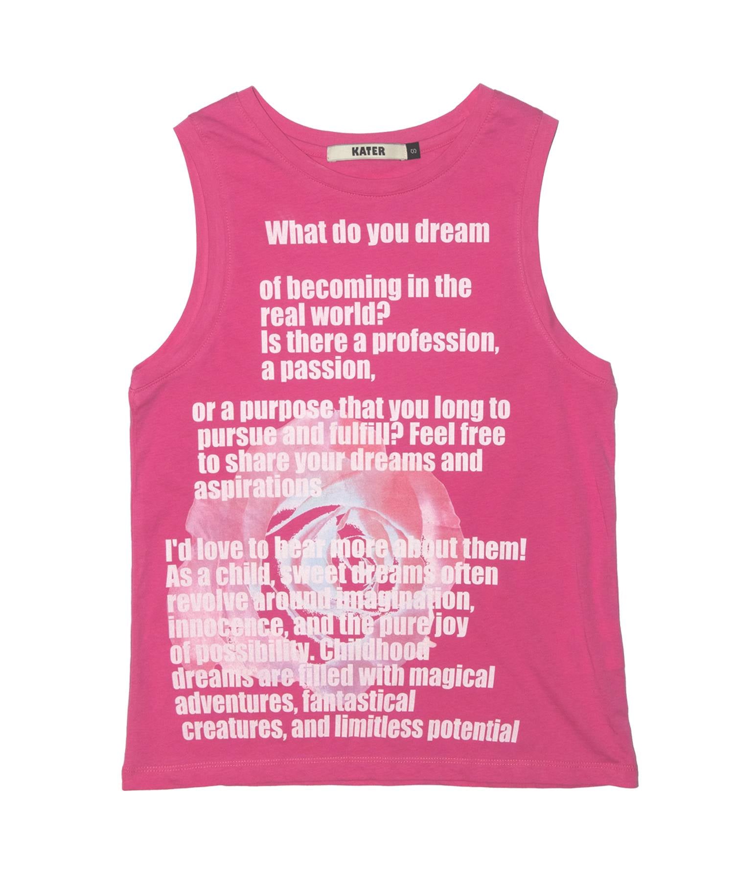 Rose Sleeveless Tee PINK