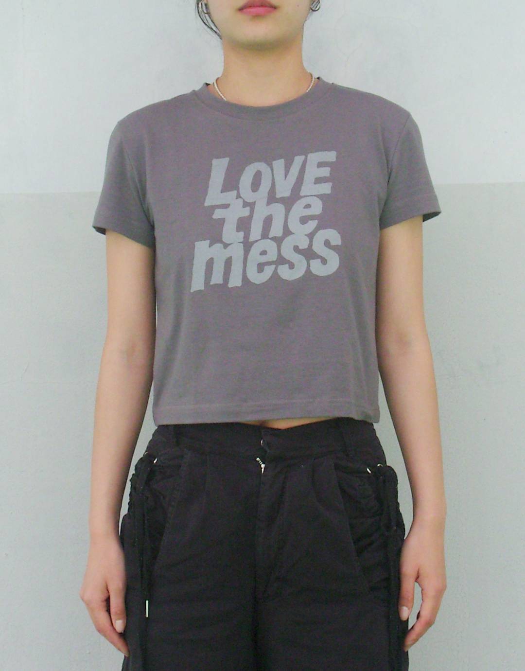 LTM Crop T-shirt (DARK GREY)