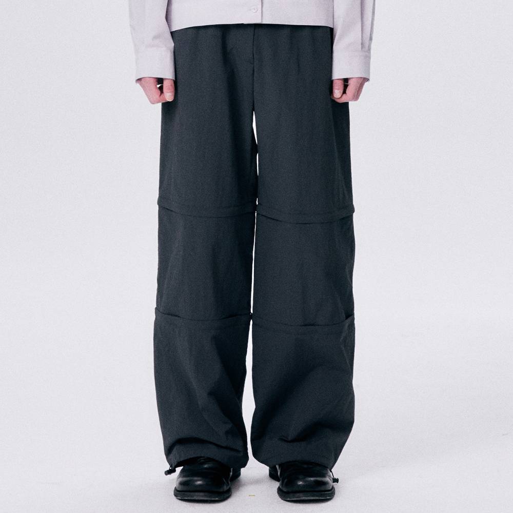 REFLECTED 3 PARTS PANTS / DARK GRAY - HALOMINIUM  할로미늄 - CAVA LIFE