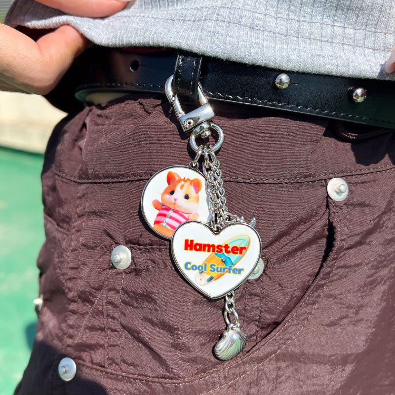 서퍼 햄찌 키링 - BiBiBl 비비블 - CAVA LIFE