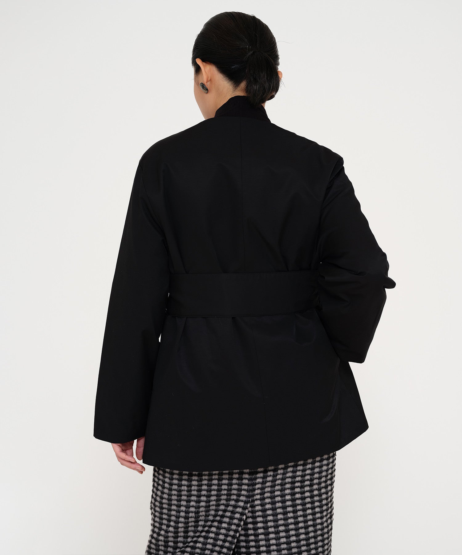 두루마기 하프 패딩 코트 (black) - komok 고목 - CAVA LIFE