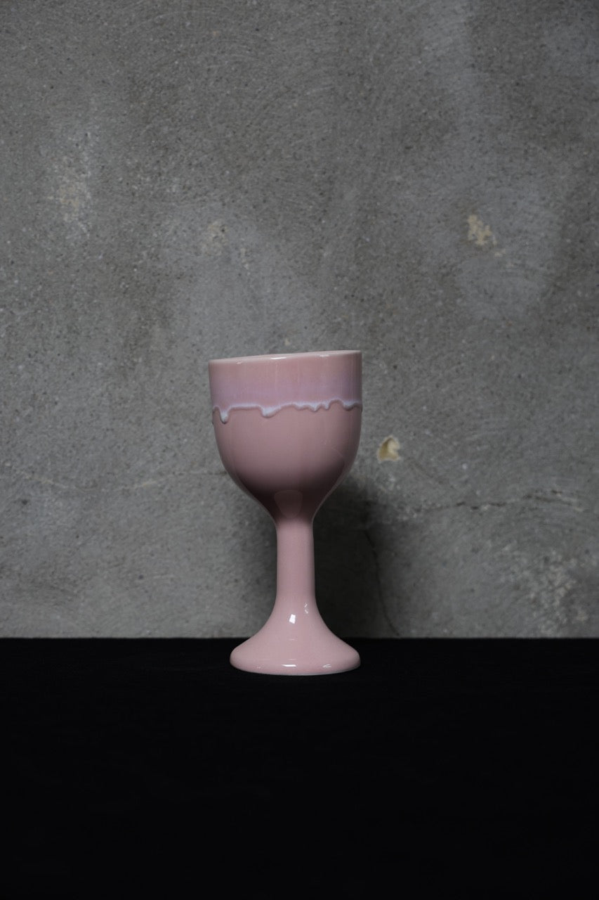 SAI 002 도자기 와인 잔 무너지는 핑크