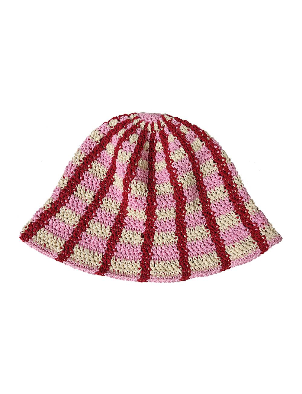 STRAWBERRY BUCKET HAT 스트로베리 크로쉐 니트 버킷햇