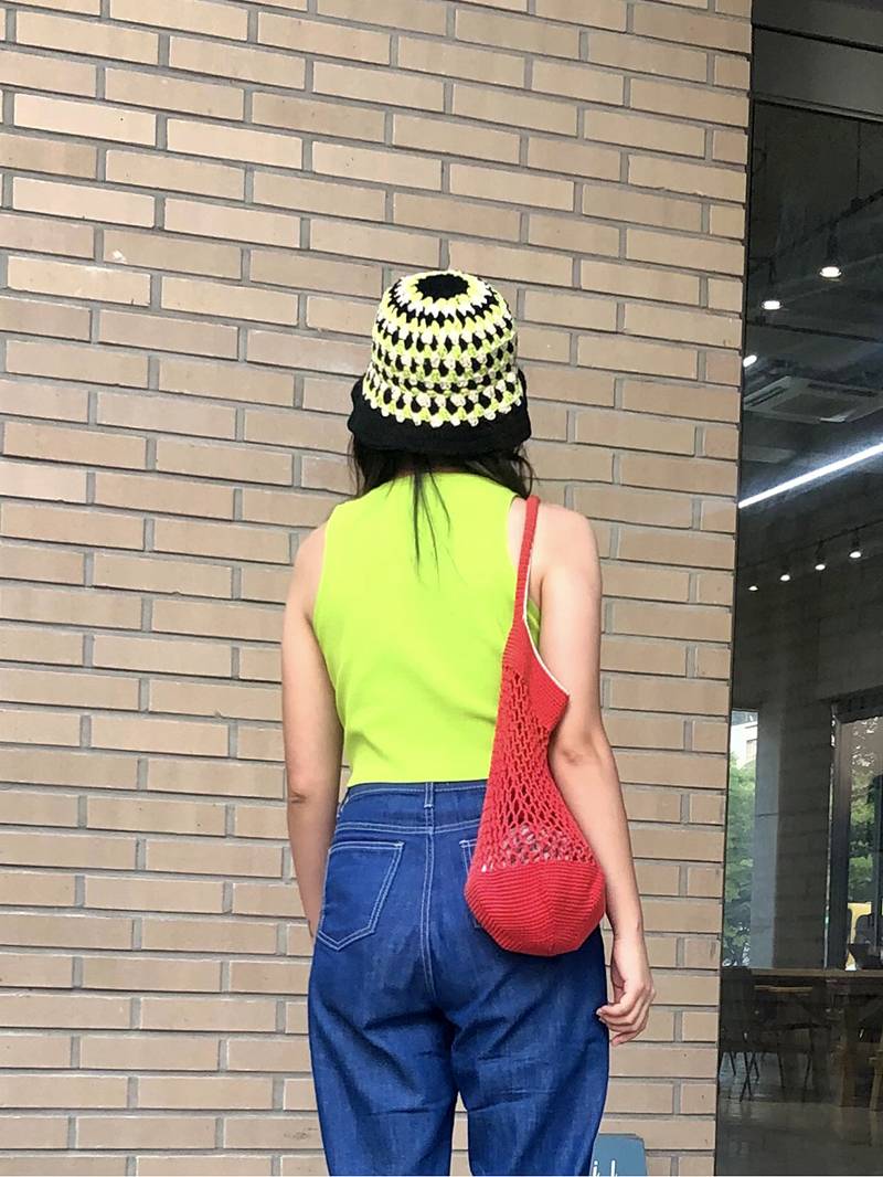 KATE BUCKET HAT 케이트 니트 버킷햇 - Black