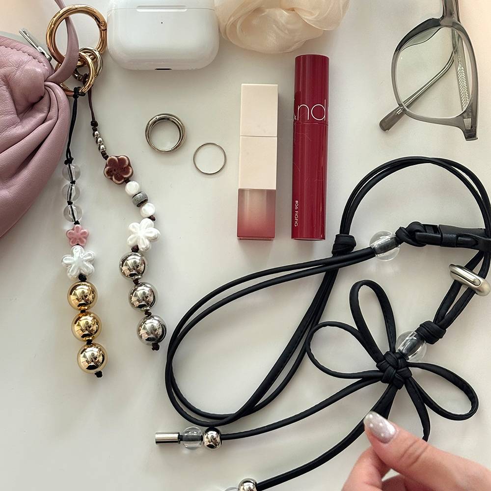 가죽 매듭 텀블러백 (Leather Maedeup Tumbler Bag)