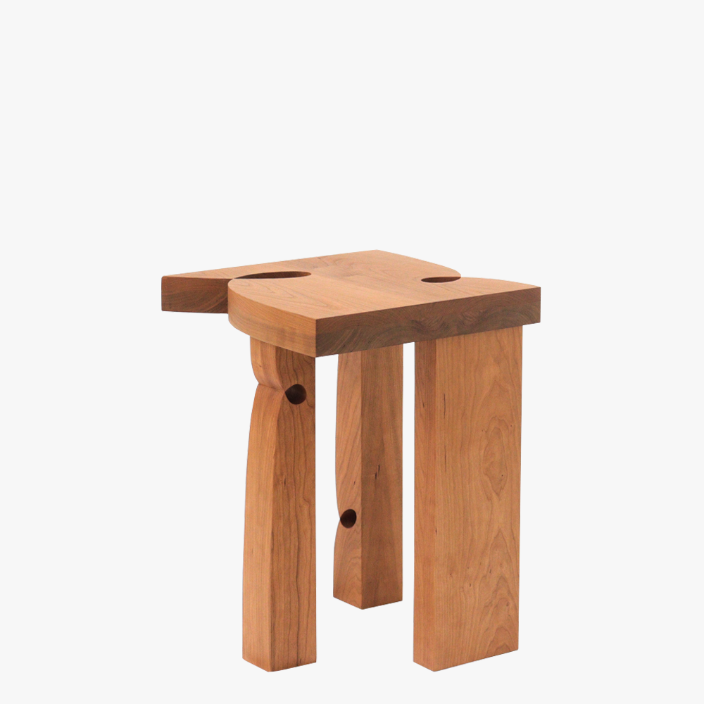 Curly Stool 001 | Cherry