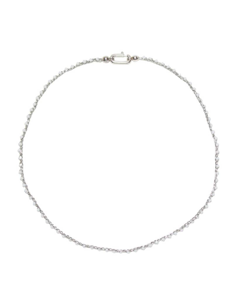 oasis salts metallic crochet necklace