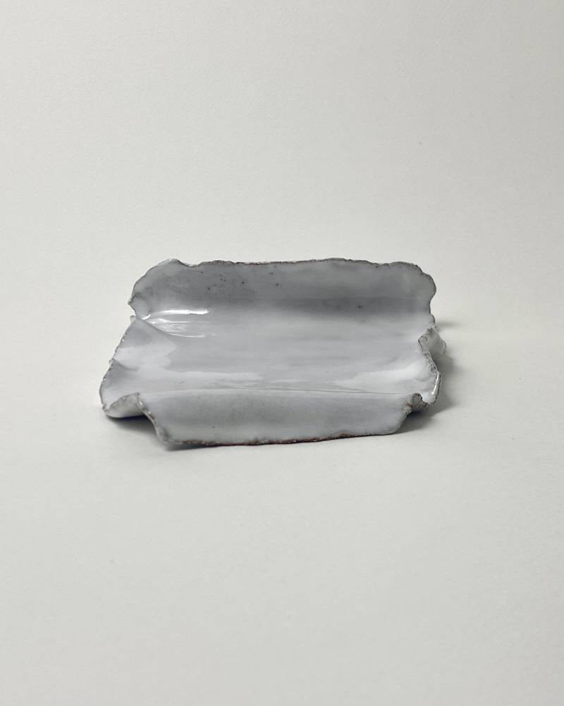 두루마리 Gloss white grey