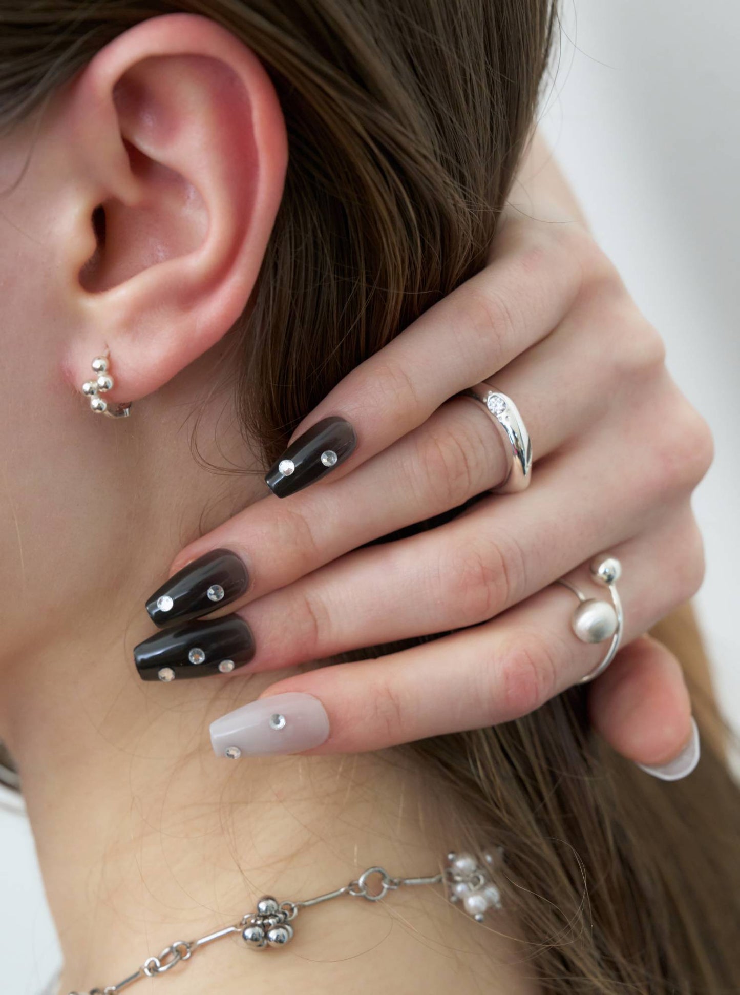 DOUBLE BALL RINGㅣSILVER