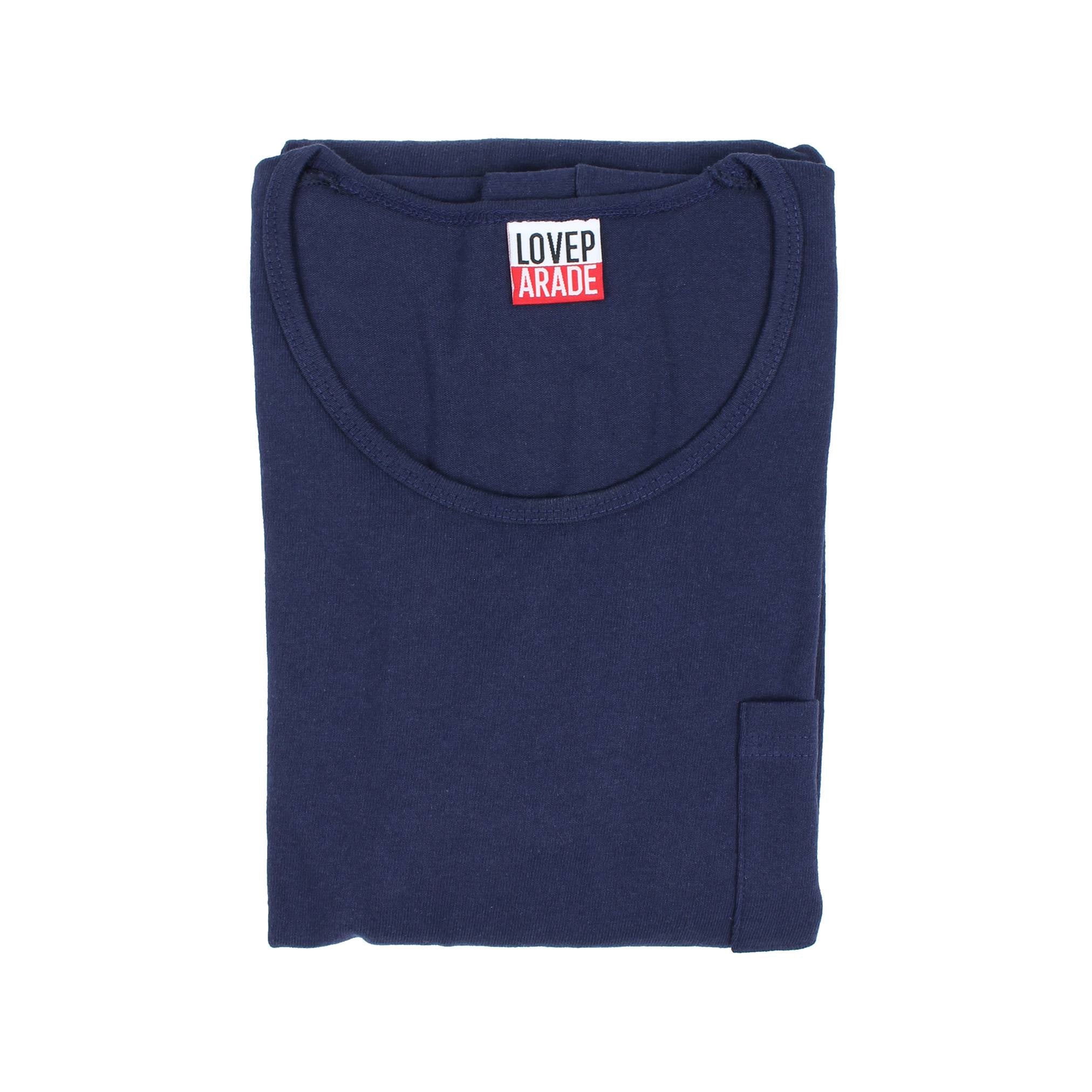 Pocket T shirt (LOVE PARADE Merch) - Navy - LOVE PARADE 러브퍼레이드 - CAVA LIFE