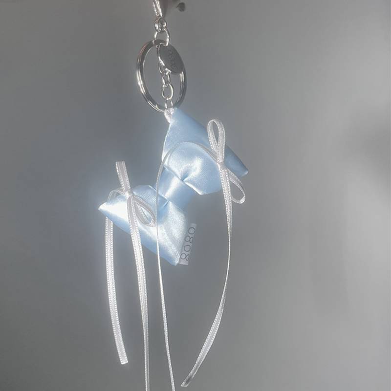 0808 ribbon keyring (blue)