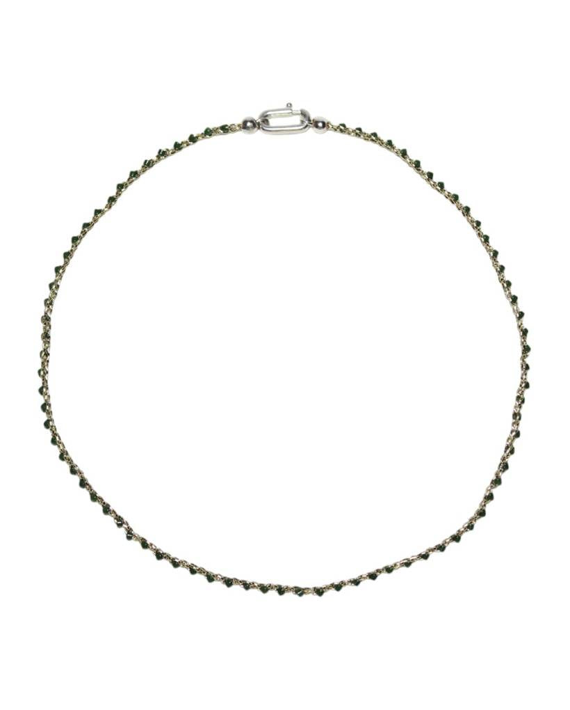 pharaoh salts metallic crochet necklace