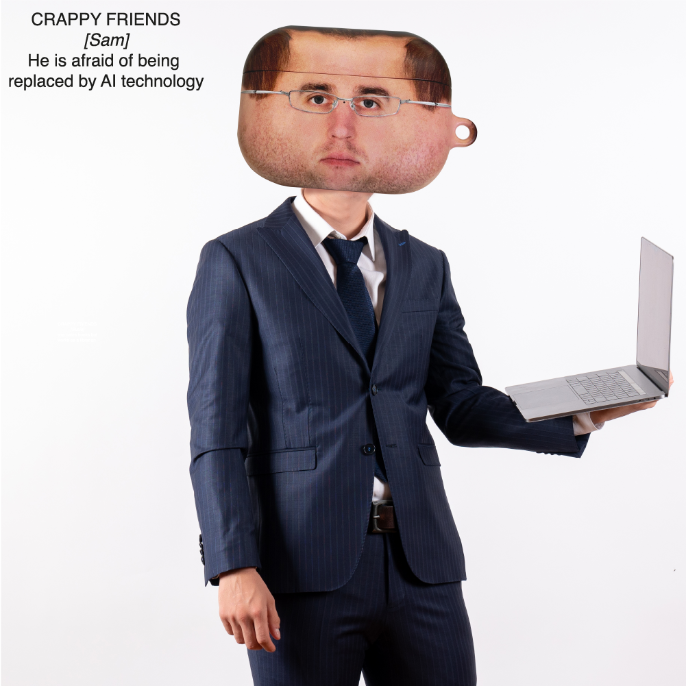 CRAPPY FRIENDS [SAM] AIRPODS CASE