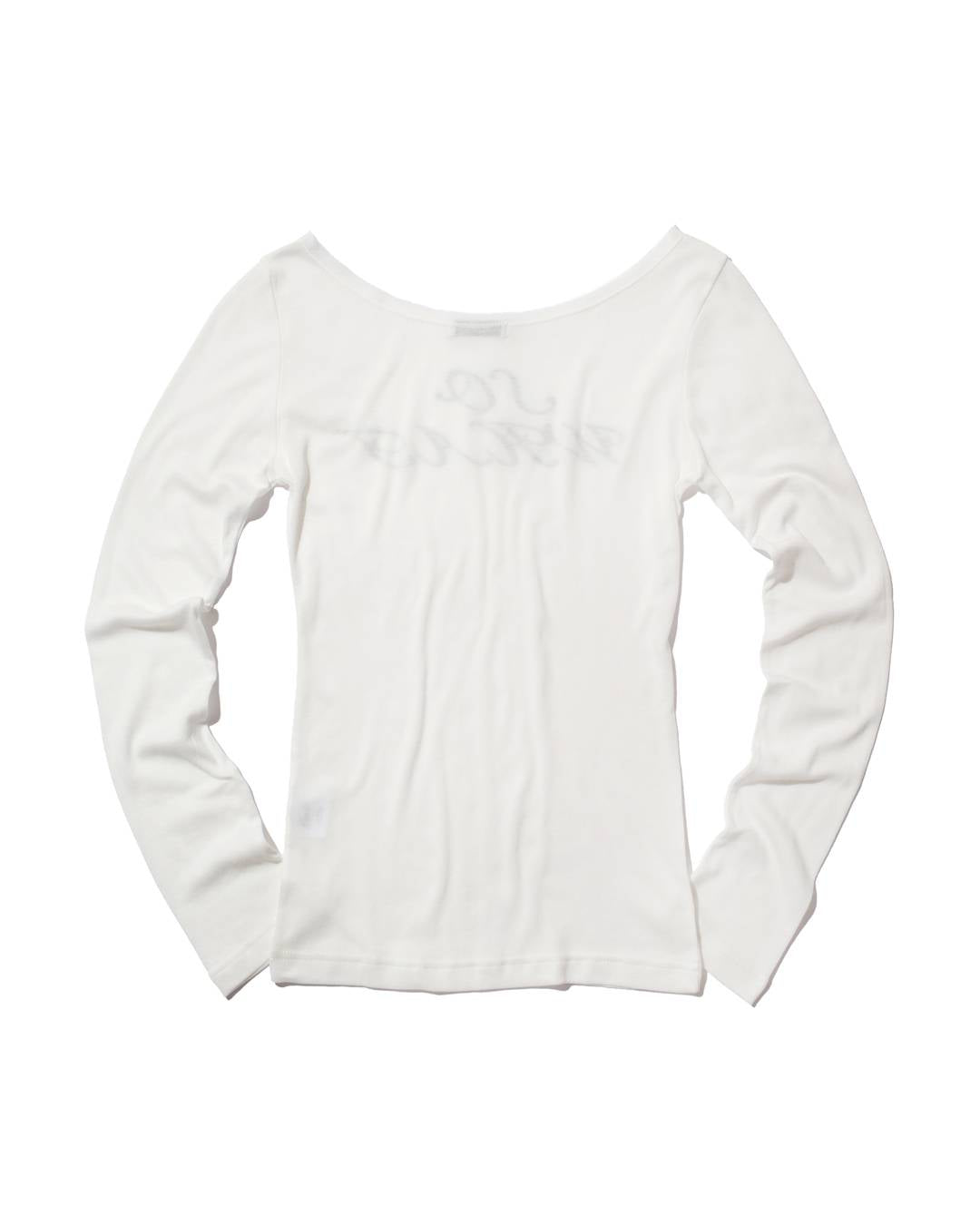 SO WHAT long-sleeved T-Shirt (WHITE) WOMENS