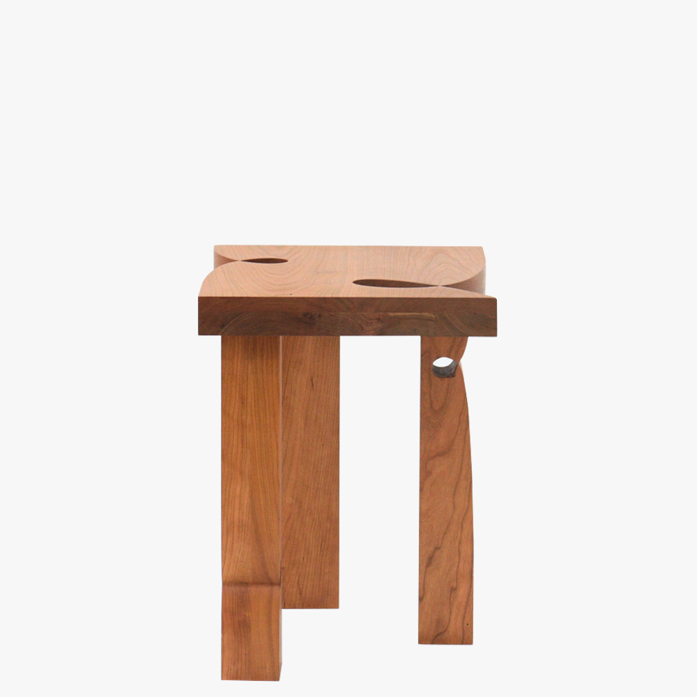 Curly Stool 001 | Cherry
