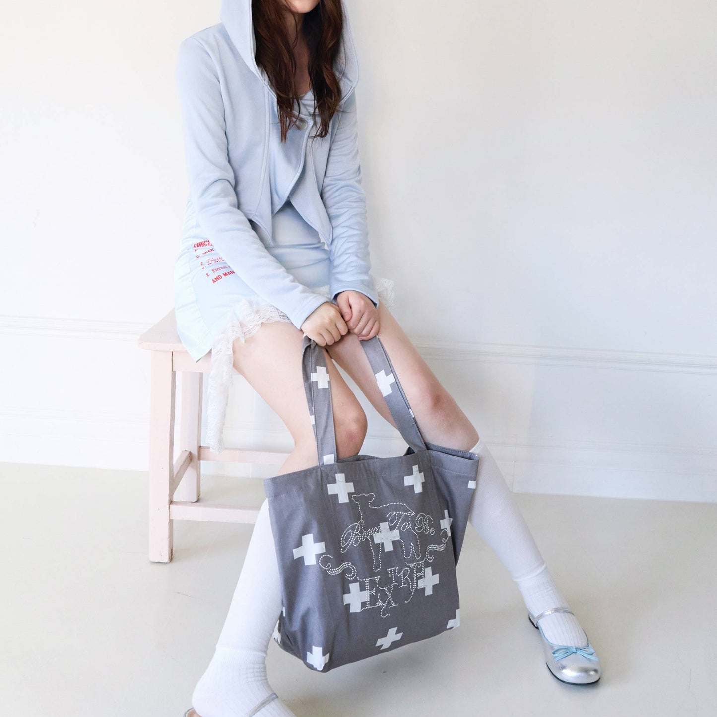 Born to Be Extra Bag-  Grey