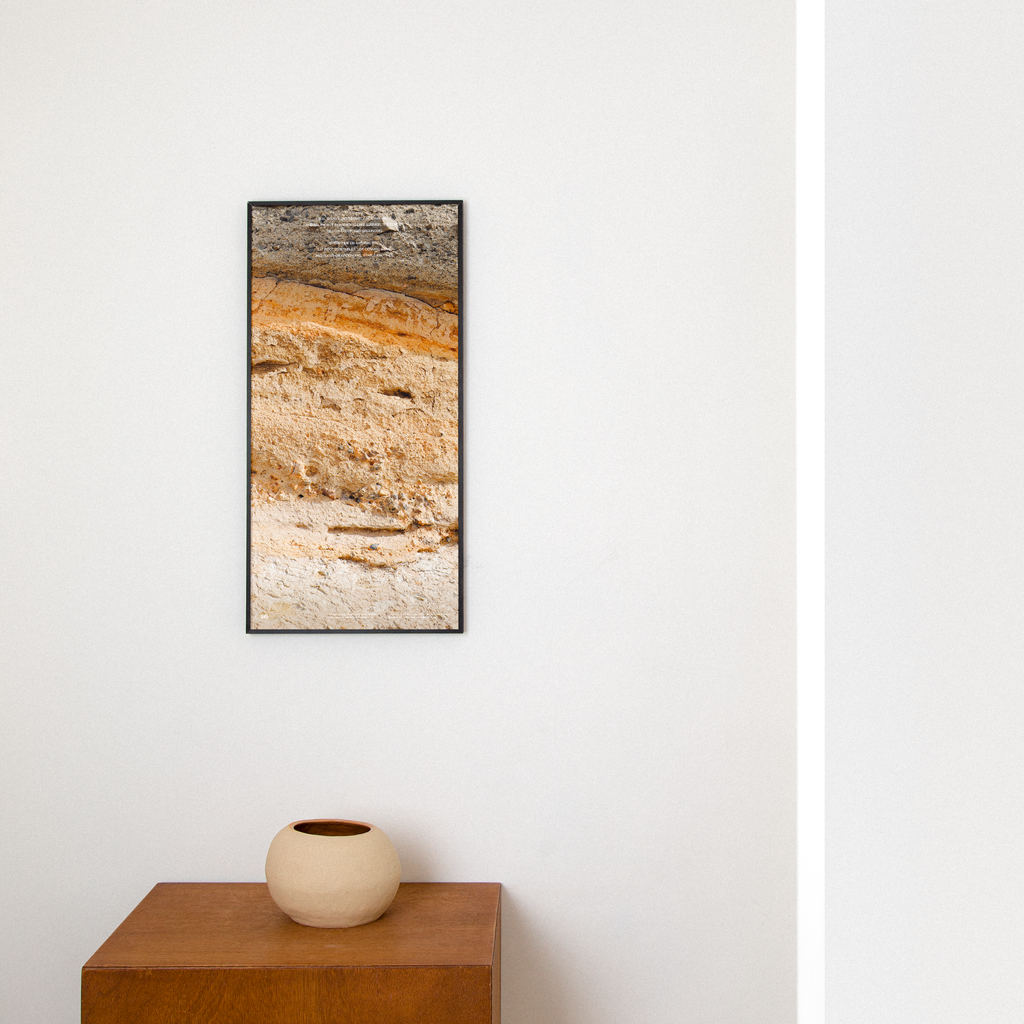 토 사주 질감 파노라마 개운 포스터 / Earth supports you