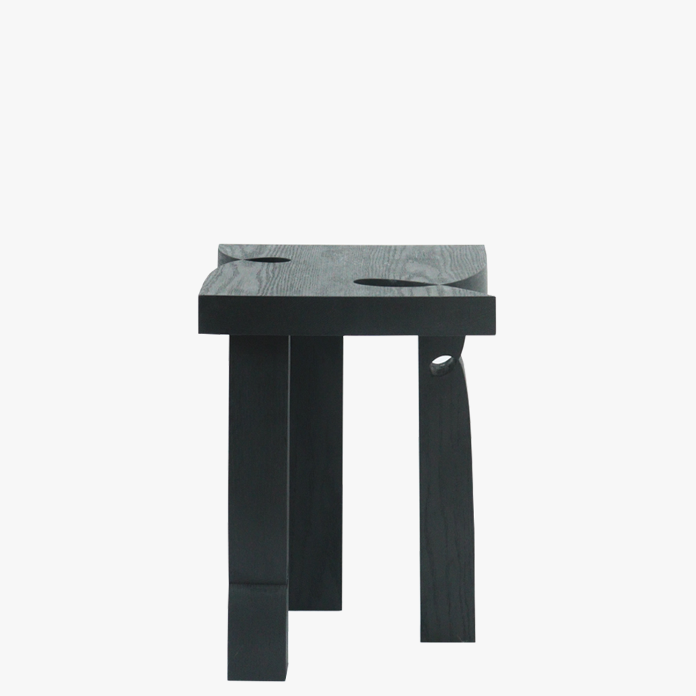 Curly Stool 001 | Black