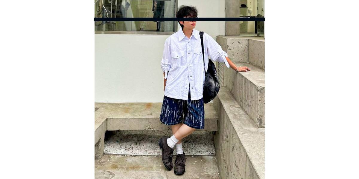 FELIX DENIM TWO TUCK WIDE SHORTS