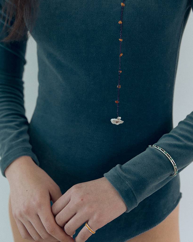 crochet ring/ orange