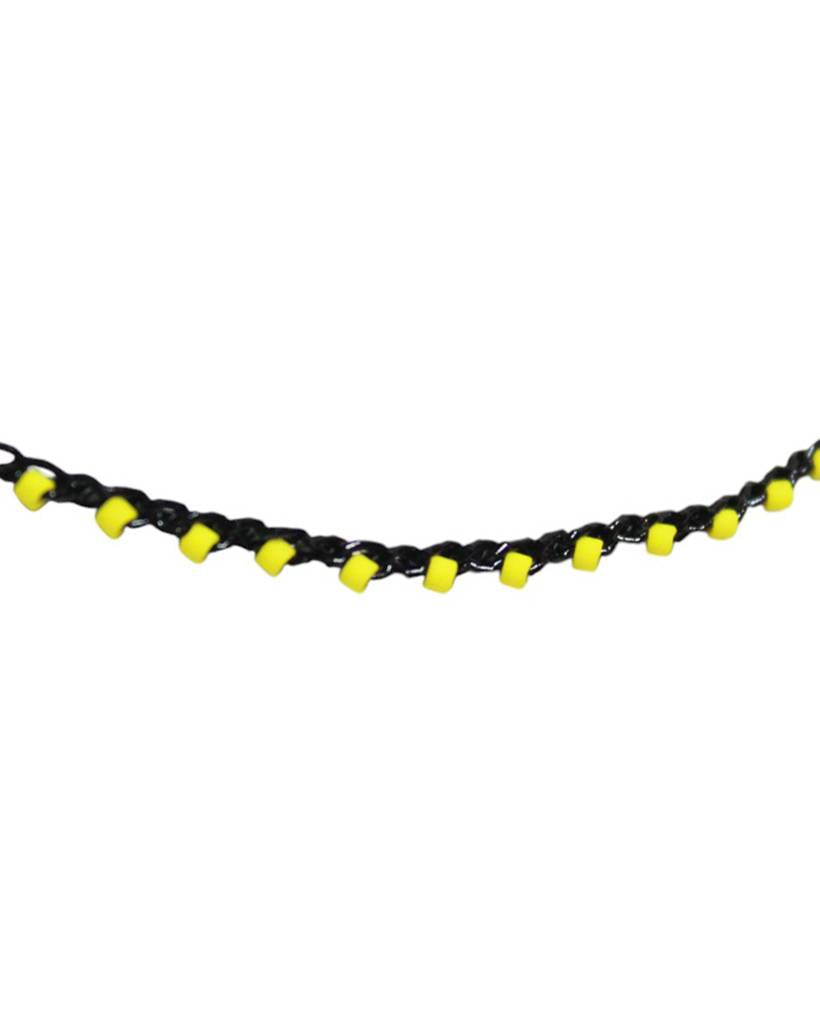 bug salts metallic crochet necklace