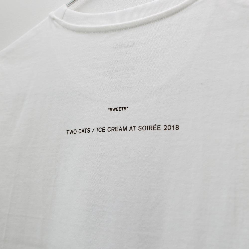 TWO CATS / ICE CREAM GIRL'S T-SHIRT