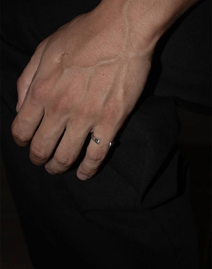 someone's bone open ring