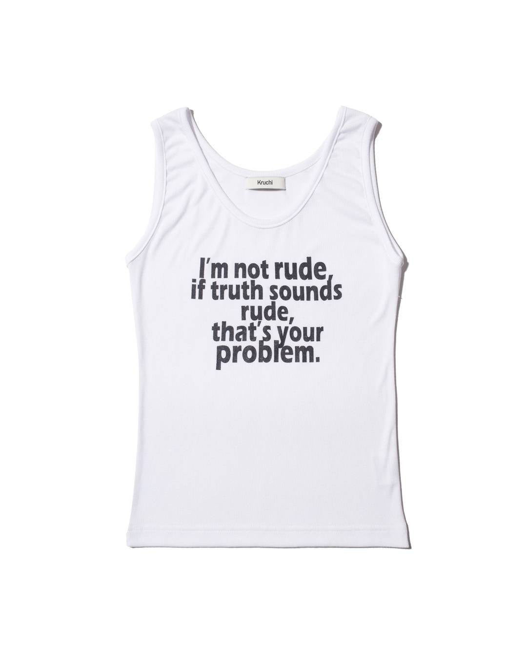 RUDE Sleeveless (WHITE)